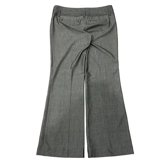 Express Editor High Rise Bootcut Trouser Pants Gray Chevron Size 8 - Picture 2 of 10